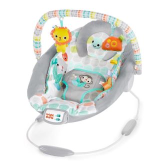   BRIGHT STARTS Rezgő pihenőszék dallamokkal Whimsical Wild 0hó+, 9kg-ig, 2019