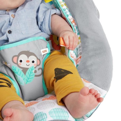 BRIGHT STARTS Rezgő pihenőszék dallamokkal Whimsical Wild 0hó+, 9kg-ig, 2019