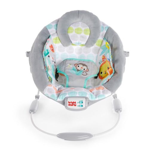 BRIGHT STARTS Rezgő pihenőszék dallamokkal Whimsical Wild 0hó+, 9kg-ig, 2019
