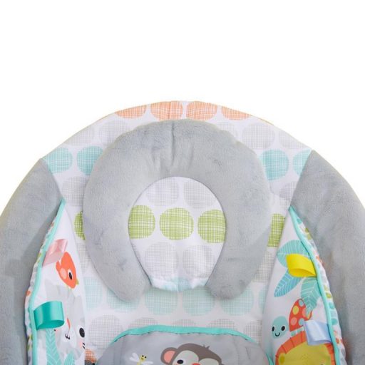 BRIGHT STARTS Rezgő pihenőszék dallamokkal Whimsical Wild 0hó+, 9kg-ig, 2019