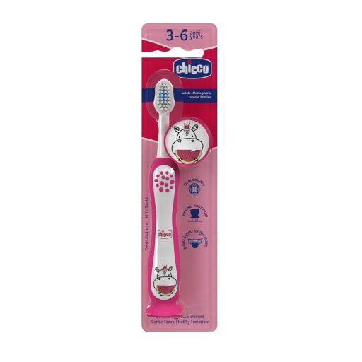 CHICCO Hippo gyermek fogkefe 3-6éveseknek