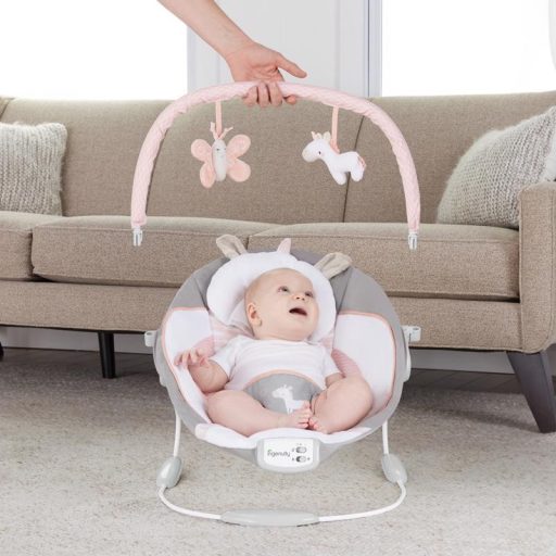 INGENUITY Rezgő pihenőszék dallamokkal Flora the Unicorn™ 0hó+, 9kg-ig