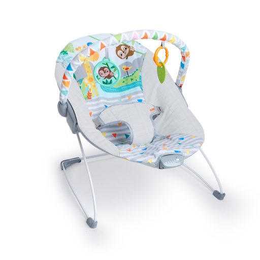 BRIGHT STARTS Rezgő pihenőszék Safari Fun™ 0hó+ 9 kg-ig