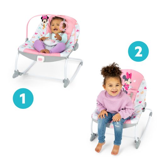 DISNEY BABY Vibráló hinta Minnie Mouse Forever Besties™ 0m+ 18 kg-ig