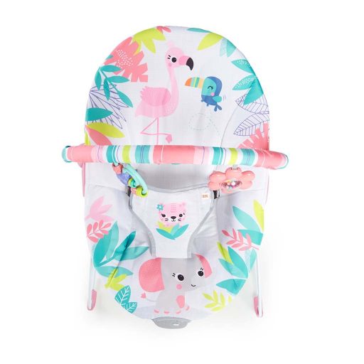 BRIGHT STARTS rezgő pihenőszék Flamingo Vibes™ 0hó+, 9kg-ig