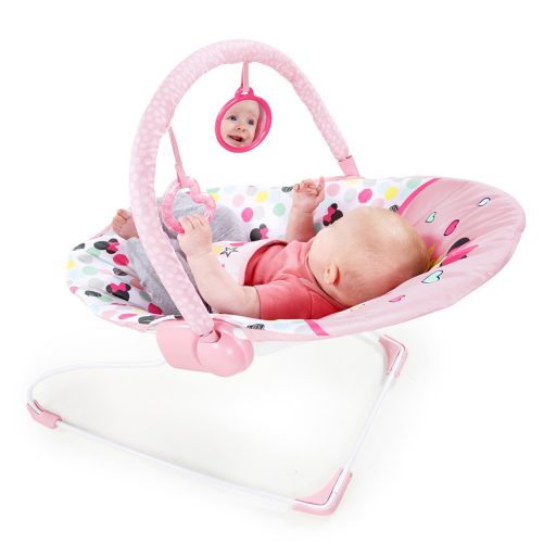 DISNEY BABY Rezgő pihenőszék Minnie Mouse Spotty Dotty 0hó+,  9 kg-ig