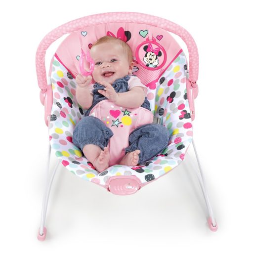 DISNEY BABY Rezgő pihenőszék Minnie Mouse Spotty Dotty 0hó+,  9 kg-ig