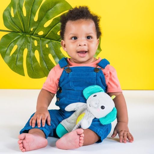 BRIGHT STARTS Játék - rágóka Snuggle&Teethe elefánt 0hó+