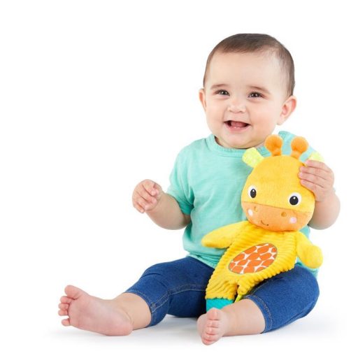 BRIGHT STARTS Játék - rágóka Snuggle&Teethe zsiráf 0hó+
