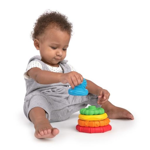 BABY EINSTEIN Rágóka építőjáték 2in1 Stack & Teethe™ 0hó+