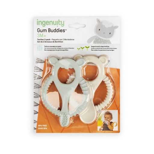 INGENUITY Szilikon rágóka Gum Buddies™ 2db 3hó+