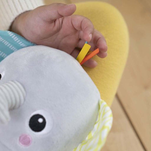 BRIGHT STARTS Plüss játék zenélő világító Hug-a-bye Baby™ elefánt 0hó+