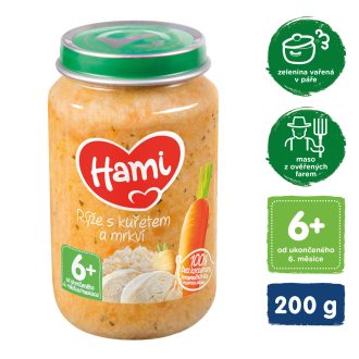   HAMI Rizs csirkehússal (200 g) - hús-zöldség alapú bébiétel