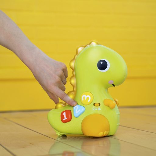 BRIGHT STARTS Játék zenélő, világítós, mozgó Dino, 6hó+