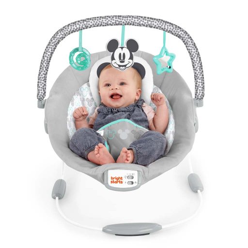 BRIGHT STARTS Rezgő pihenőszék dallamokkal Mickey Mouse Cloudscapes™ 0hó+, 9kg-ig