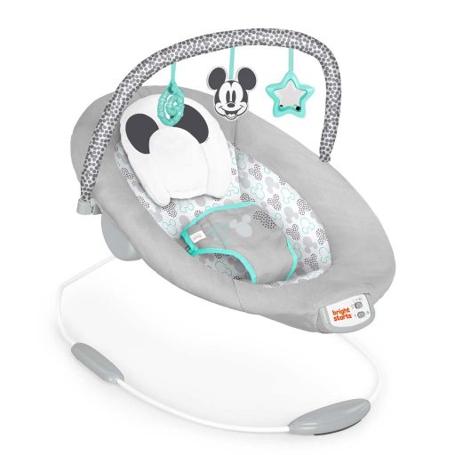 BRIGHT STARTS Rezgő pihenőszék dallamokkal Mickey Mouse Cloudscapes™ 0hó+, 9kg-ig