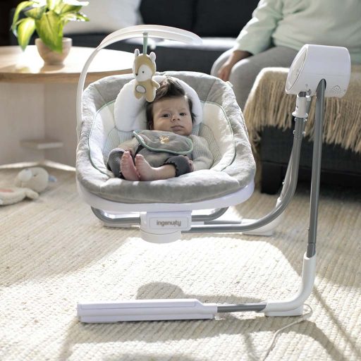 INGENUITY Rezgő hinta dallamokkal USB Dual-Direction AnyWay Sway™  Ray™ 0+, 9 kg-ig