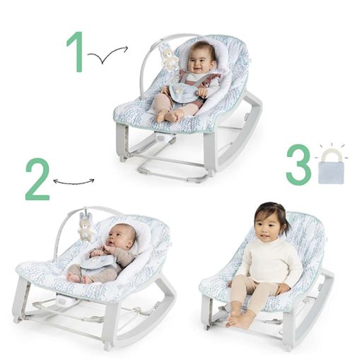 INGENUITY Rezgő pihenőszék 3in1 Keep Cozy Spruce r 0hó+, 18kg-ig