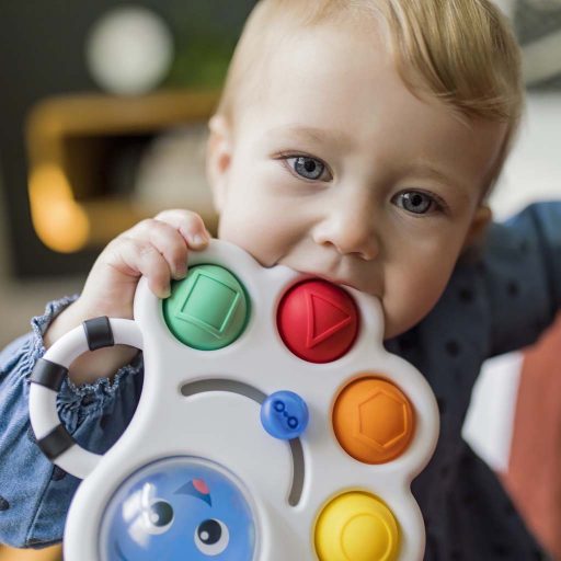 BABY EINSTEIN Játék érzékszervi csörgő és rágóka Opus's Shape Pops™ 3hó+