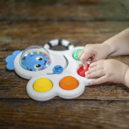 BABY EINSTEIN Játék érzékszervi csörgő és rágóka Opus's Shape Pops™ 3hó+