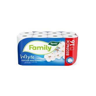   TENTO Wc-Toalettpapír Family Cotton White 2 rétegű 16 tekercses