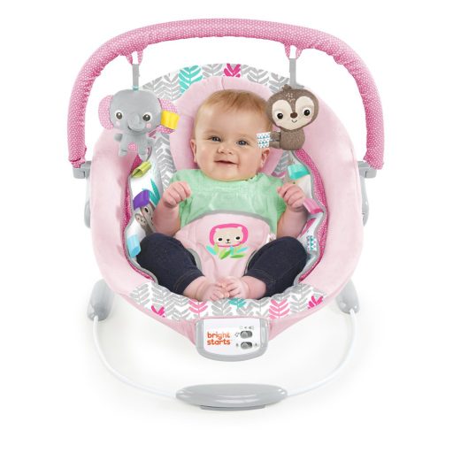BRIGHT STARTS Rezgő pihenőszék dallamokkal Rosy Vines™  0hó+, 9 kg-ig