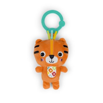   BRIGHT STARTS Plüss csörgő C-karikán tigris Jingle Joy™  0hó+
