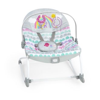   BRIGHT STARTS Rezgő hintaszék Rosy Rainbow™ 0hó+  18 kg-ig