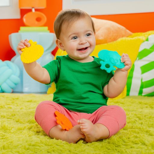 BRIGHT STARTS Rágóka Gummy Buddies™ 3db 3hó+