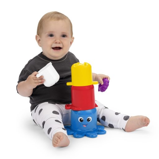 BABY EINSTEIN Egymásra rakható poharak Opus's Stack & Stream™ készlet 5 db 3hó+