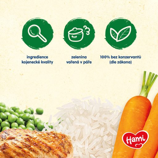 HAMI Kicsi Gurmán: Krémes rizottó répával és borsóval (230 g)