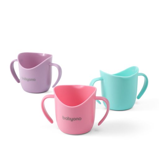 BABYONO Ergonomikus bögre fülekkel 120 ml menta 6hó+