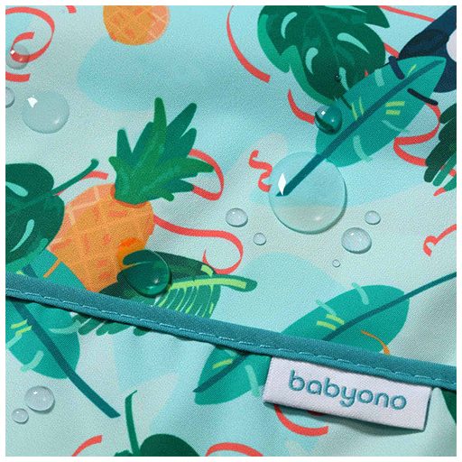 BABYONO Hosszú ujjú előke Toukans, 35 x 52cm, 6h+