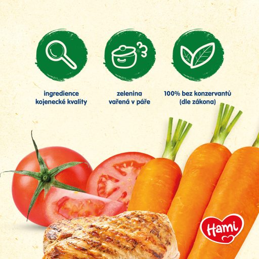 HAMI Burgonya paradicsommal és csirkével (200 g) - hús-zöldség alapú bébiétel