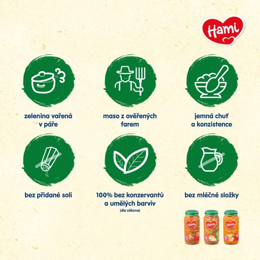 HAMI Bolognai spagetti (250 g) - hús-zöldséges bébiétel