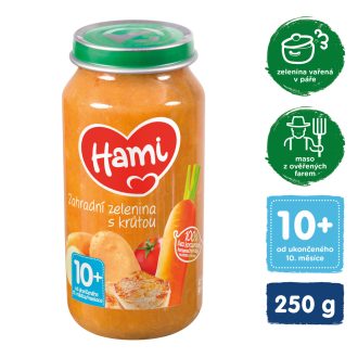   HAMI Húshoz-zöldséghez kiegészítő étel Kerti zöldség pulykahússal 250 g