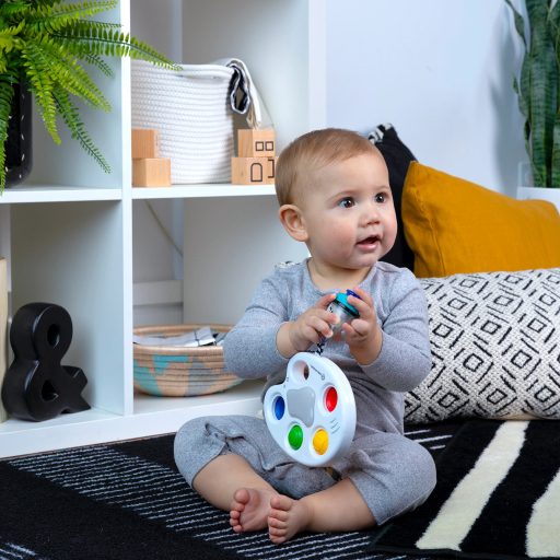 BABY EINSTEIN Zenélő érzékszervi játék Color Palette Popper 6-36hó