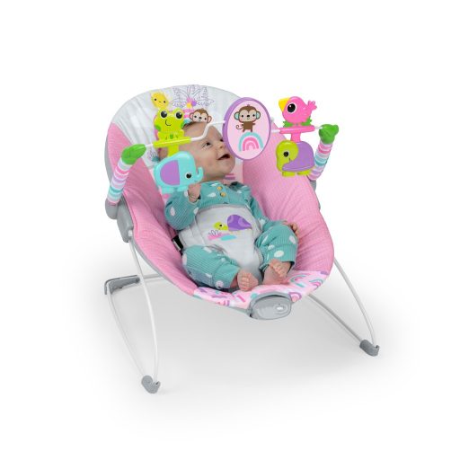 BRIGHT STARTS Rezgő pihenőszék Pink Paradise™ 0hó+  9 kg-ig