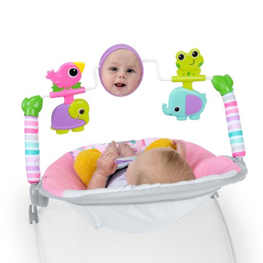 BRIGHT STARTS Rezgő pihenőszék Pink Paradise™ 0hó+  9 kg-ig