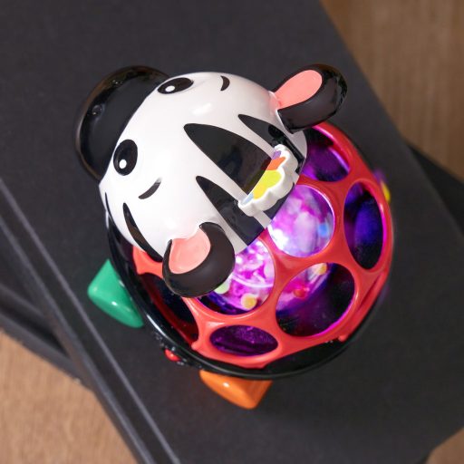OBALL Autó és csörgő 2in1 Curious Car zebra Zen™ 3hó+