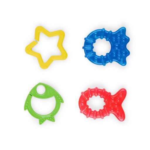BABY EINSTEIN Rágóka 4db BPA mentes Cool Critters 3hó+