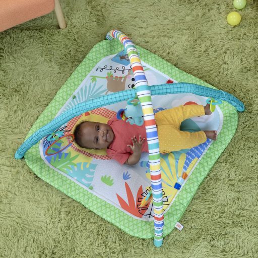 BRIGHT STARTS Játszószőnyeg játékhíddal Wild Wiggles aktivitással 0hó+