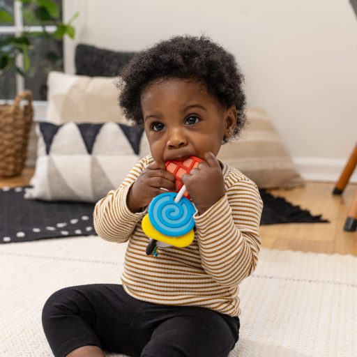 BABY EINSTEIN Rágóka csörgővel zebra Zen™ Shake-a-Shape BPA mentes 0hó+