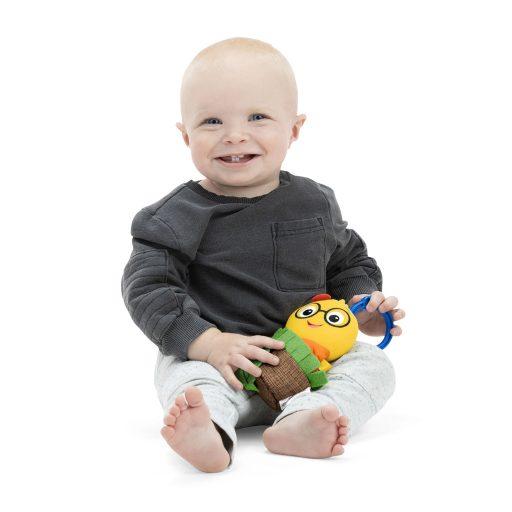 BABY EINSTEIN Játék csörgővel C-karikán u Cal-a-Puller™ 0hó+