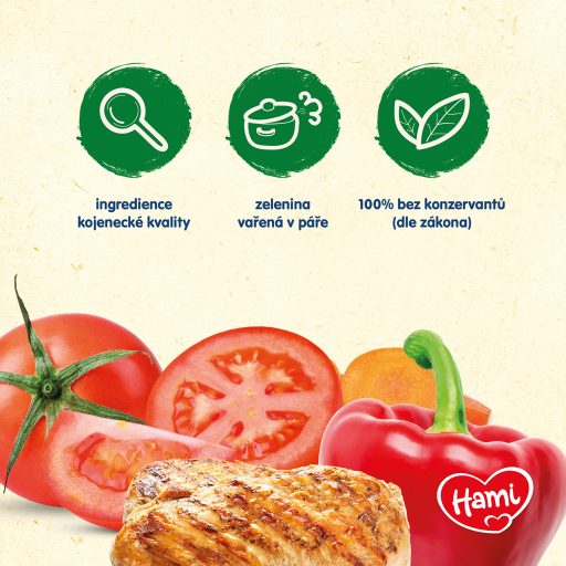 HAMI Zöldséges tányér csirkével (250 g) - hús-zöldség étel