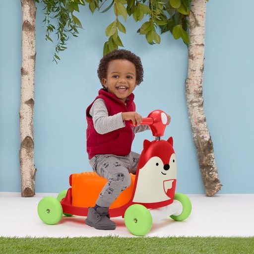 SKIP HOP Zoo ugráló 3 az 1-ben Ride-On Róka 12 hó+ 20 kg-ig