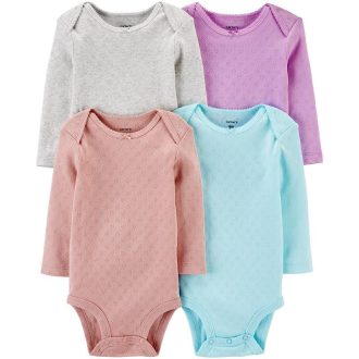   CARTER'S Body hosszú ujjú Heart lány LBB 4 db PRE/méret 46