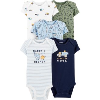   CARTER'S Body rövid ujjú Mix fiú LBB 5 db NB/ méret 56