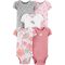 CARTER'S Body rövid ujjú Floral Pink lány LBB 5 db PRE/méret 46