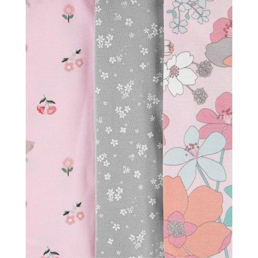 CARTER'S Body rövid ujjú Floral Pink lány LBB 5 db PRE/méret 46